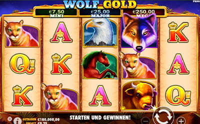 Genesis Casino-da Wolf Gold Onlayn Slotu