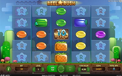 Reel Rush Slot Wild Symbol Feature