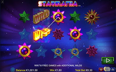 Starmania Slot Bonus game