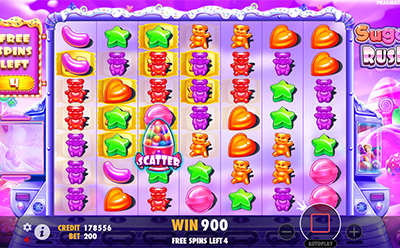 Sugar Rush Slot Scatter